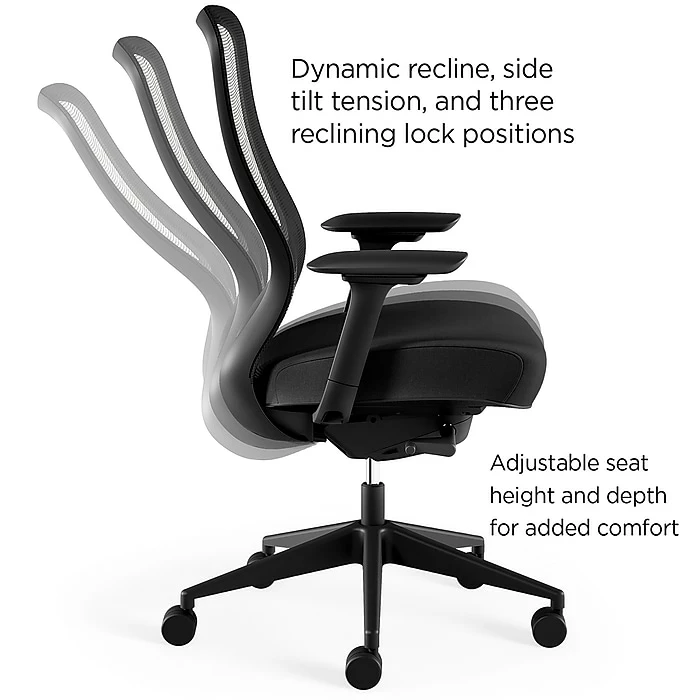 Union & Scale™ Workplace2.0™ Ayalon Mesh Back Fabric Task Chair, Black (UN51505) 5 Union & Scale™ Workplace2.0™ Ayalon Mesh Back Fabric Task Chair, Black (UN51505) - Image 3