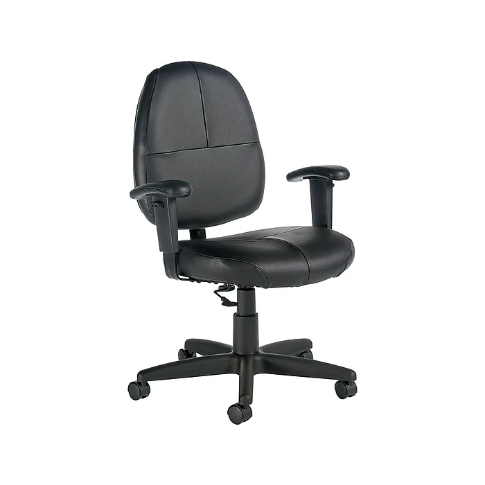 Global Leather Task Chair, Black (8993BK450/550) 3 Global Leather Task Chair, Black (8993BK450/550)