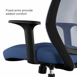 Union & Scale™ Essentials Mesh Back Fabric Task Chair, Blue (UN56965) -Office Chairs Shop unnamed file 4366