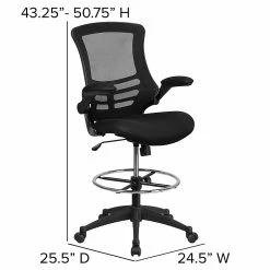 Flash Furniture Mid-Back Design Mesh Task Chair, Black (BL-X-5M-D-GG) -Office Chairs Shop unnamed file 4392