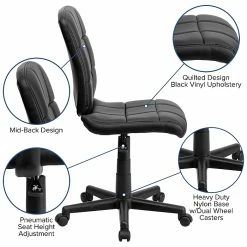 Flash Furniture Vinyl Task Chair, Black (GO16911BK) -Office Chairs Shop unnamed file 4439