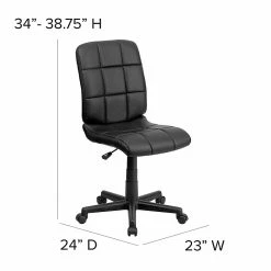 Flash Furniture Vinyl Task Chair, Black (GO16911BK) -Office Chairs Shop unnamed file 4440