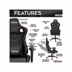 Techni Sport GameMaster Synthetic Computer Chair, Black (RTA-TS83-BK) -Office Chairs Shop unnamed file 451