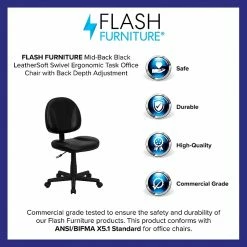 Flash Furniture Faux Leather Task Chair, Black (BT688BK) 14 Flash Furniture Faux Leather Task Chair, Black (BT688BK) -Office Chairs Shop unnamed file 4525