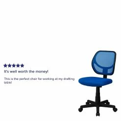 Flash Furniture Fabric Mid-back Task Chair, Blue -Office Chairs Shop unnamed file 4582