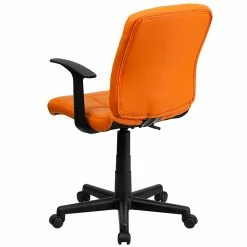 Flash Furniture Mid-Back Quilted Vinyl Task Chair With Nylon Arms, Orange -Office Chairs Shop unnamed file 4612