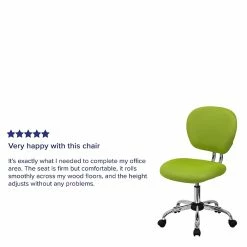 Flash Furniture Mid Back Mesh Task Chair, Apple Green (H2376FGN) -Office Chairs Shop unnamed file 4688
