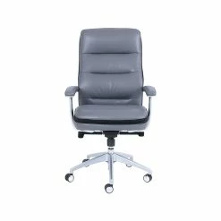 Beautyrest Platinum Bonded Leather Computer And Desk Chair, Gray (49404)