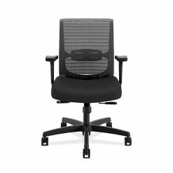 HON Convergence Fabric/Mesh Task Chair, Adjustable Arms, Black (HONCMY1AACCF10) -Office Chairs Shop unnamed file 4740