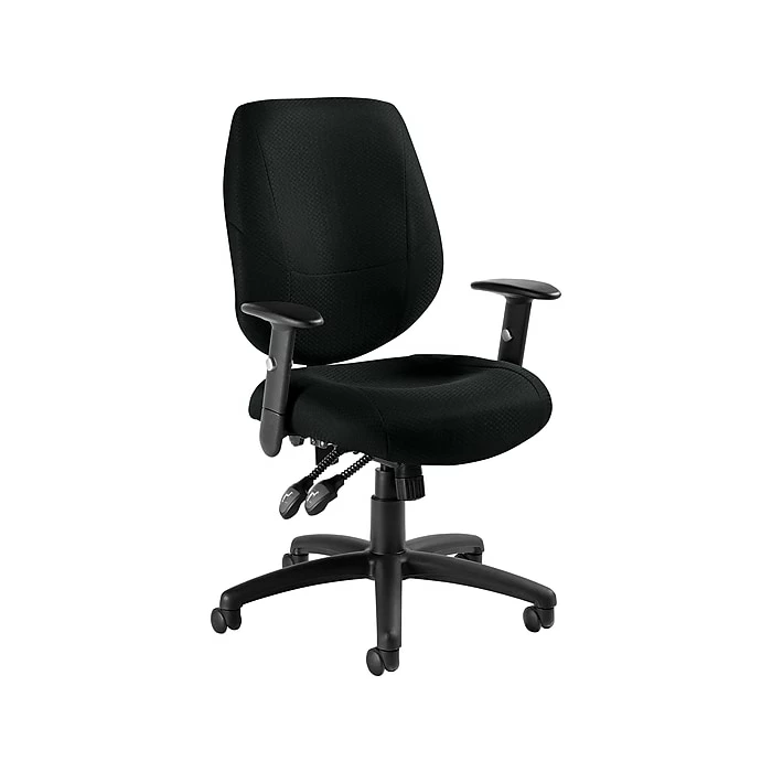 Global Offices To Go Fabric Task Chair, Patterned Black (OTG11631B) 4 Global Offices To Go Fabric Task Chair, Patterned Black (OTG11631B) - Image 2