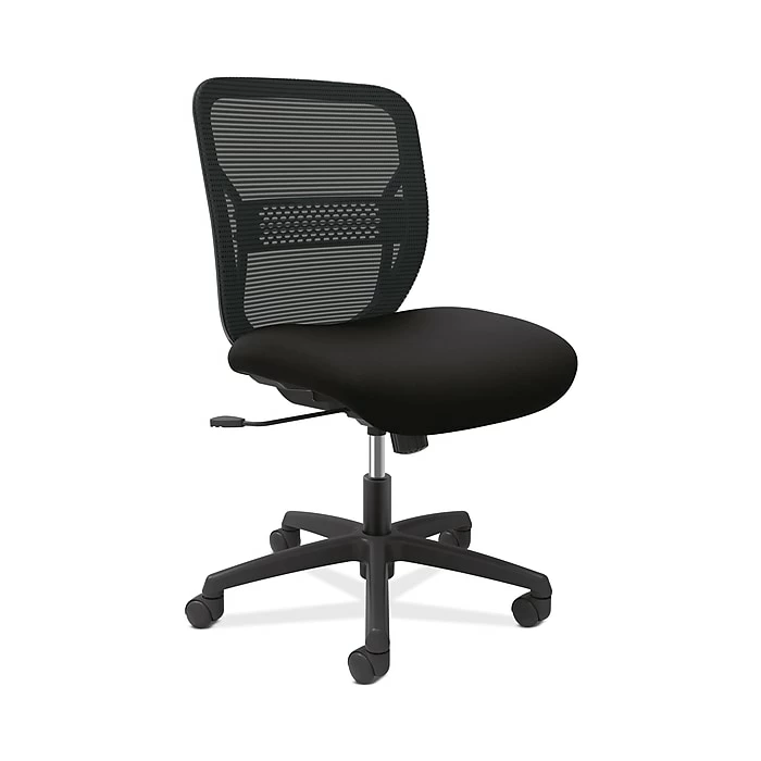 HON Gateway Fabric/Mesh Mid-Back Task Chair, Black, Armless (HONGVNMZ1ACCF1G) 3 HON Gateway Fabric/Mesh Mid-Back Task Chair, Black, Armless (HONGVNMZ1ACCF1G)