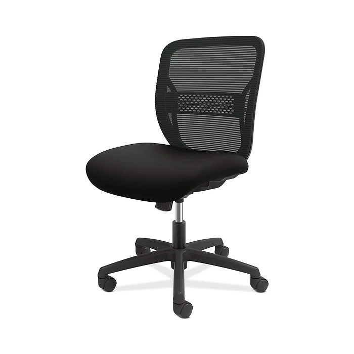 HON Gateway Fabric/Mesh Mid-Back Task Chair, Black, Armless (HONGVNMZ1ACCF1G) 7 HON Gateway Fabric/Mesh Mid-Back Task Chair, Black, Armless (HONGVNMZ1ACCF1G) - Image 5