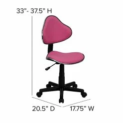 Flash Furniture Fabric Ergonomic Task Chairs With Chrome Metal Band Accent (BT699PINK) 16 Flash Furniture Fabric Ergonomic Task Chairs With Chrome Metal Band Accent (BT699PINK) -Office Chairs Shop unnamed file 4794
