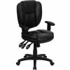 Flash Furniture Leather/Faux Leather Task Chair, Black (GO-930F-BK-LEA-ARMS-GG) 2 Flash Furniture Leather/Faux Leather Task Chair, Black (GO-930F-BK-LEA-ARMS-GG) -Office Chairs Shop unnamed file 4798