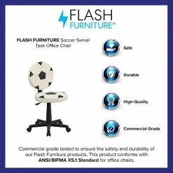Flash Furniture Vinyl Soccer Task Chair Without Arms, Black/White 14 Flash Furniture Vinyl Soccer Task Chair Without Arms, Black/White -Office Chairs Shop unnamed file 4807