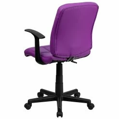 Flash Furniture Mid-Back Quilted Vinyl Task Chair With Nylon Arms, Purple -Office Chairs Shop unnamed file 4820