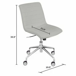 ELLE Decor Adelaide Fabric Task Chair, Ivory (48214B) -Office Chairs Shop unnamed file 484