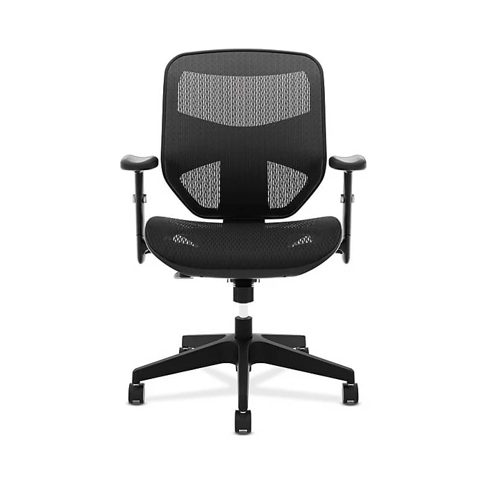 HON Prominent Mesh High-Back Task Chair, Adjustable Arms, Black Mesh (BSXVL534MST3) 4 HON Prominent Mesh High-Back Task Chair, Adjustable Arms, Black Mesh (BSXVL534MST3) - Image 2