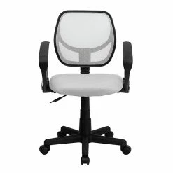 Flash Furniture Fabric Mid-Back Task Chair With Capped Arm, White -Office Chairs Shop unnamed file 4855