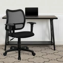Flash Furniture Mid Back Mesh Task Chair With Fabric Seat And Arms, Black 11 Flash Furniture Mid Back Mesh Task Chair With Fabric Seat And Arms, Black -Office Chairs Shop unnamed file 4857