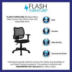 Flash Furniture Mid Back Mesh Task Chair With Fabric Seat And Arms, Black 13 Flash Furniture Mid Back Mesh Task Chair With Fabric Seat And Arms, Black -Office Chairs Shop unnamed file 4859