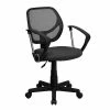 Flash Furniture Fabric Mid-Back Task Chair With Capped Arm, Gray -Office Chairs Shop unnamed file 4864