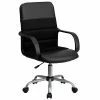 Flash Furniture Mesh Back LeatherSoft Task Chair, Black (LF-W-61B-2-GG) -Office Chairs Shop unnamed file 4873