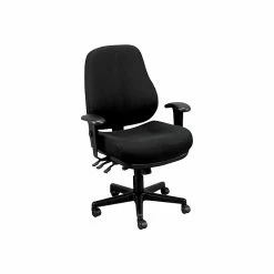 Eurotech 24/7 Fabric Task Chair, Dove Black (24/7-BLKDOVE)