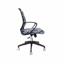 The Raynor Group Elizabeth Sutton Gramercy Fabric Swivel Task Chair, Black Grayscale Echo Silver (K-ESGR-BLK-ECHO-SIL) -Office Chairs Shop unnamed file 4886
