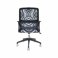 The Raynor Group Elizabeth Sutton Gramercy Fabric Swivel Task Chair, Black Grayscale Echo Silver (K-ESGR-BLK-ECHO-SIL) -Office Chairs Shop unnamed file 4887