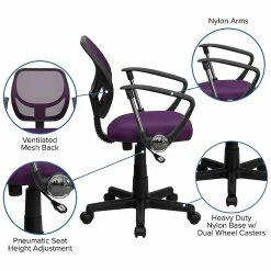 Flash Furniture Mid-Back Task And Computer Chair With Arm, Purple 15 Flash Furniture Mid-Back Task And Computer Chair With Arm, Purple -Office Chairs Shop unnamed file 489