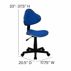 Flash Furniture Fabric Ergonomic Task Chairs With Chrome Metal Band Accent (BT699BLUE) 16 Flash Furniture Fabric Ergonomic Task Chairs With Chrome Metal Band Accent (BT699BLUE) -Office Chairs Shop unnamed file 4914
