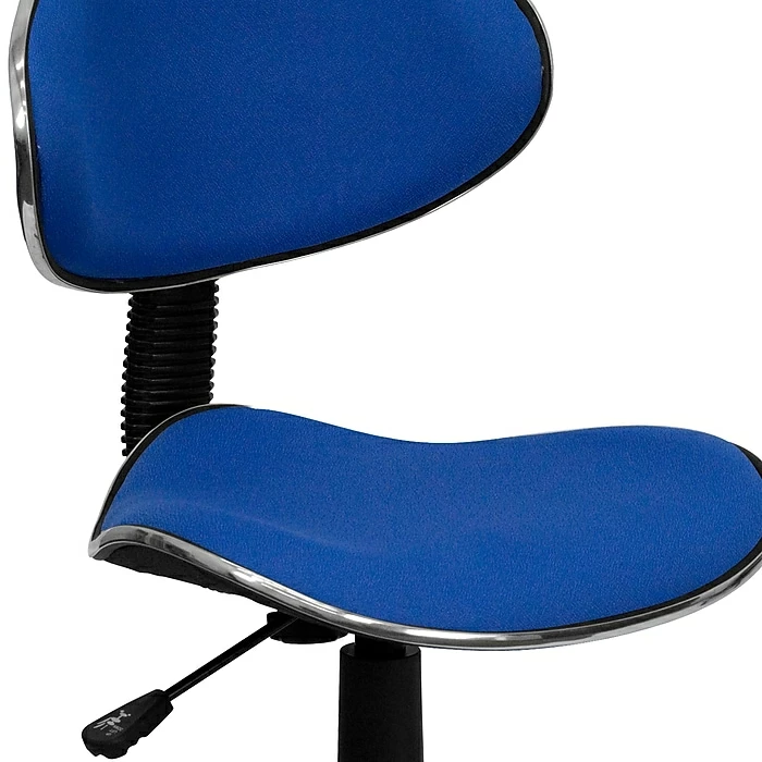 Flash Furniture Fabric Ergonomic Task Chairs With Chrome Metal Band Accent (BT699BLUE) 10 Flash Furniture Fabric Ergonomic Task Chairs With Chrome Metal Band Accent (BT699BLUE) - Image 8