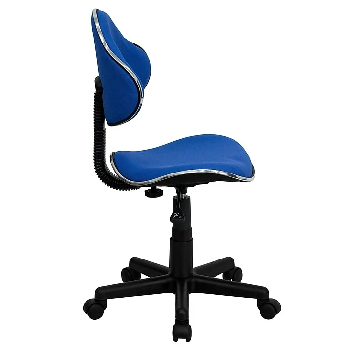 Flash Furniture Fabric Ergonomic Task Chairs With Chrome Metal Band Accent (BT699BLUE) 11 Flash Furniture Fabric Ergonomic Task Chairs With Chrome Metal Band Accent (BT699BLUE) - Image 9