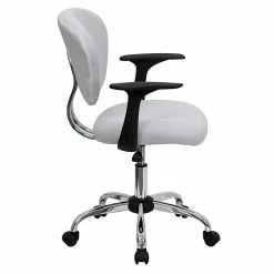 Flash Furniture Mesh Task Chairs With Arms And Chrome Base (H2376FWHTARMS) -Office Chairs Shop unnamed file 4922