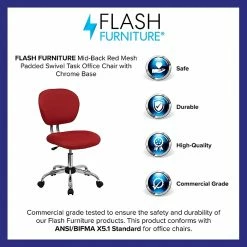 Flash Furniture Mesh Task Chairs With Chrome Base (H2376FRED) -Office Chairs Shop unnamed file 4927