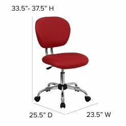 Flash Furniture Mesh Task Chairs With Chrome Base (H2376FRED) -Office Chairs Shop unnamed file 4930