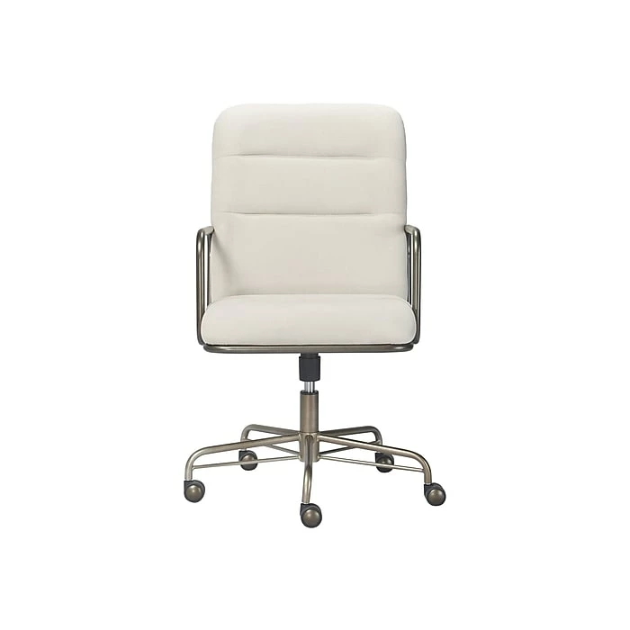 Finch Franklin Bonded Leather Computer And Desk Chair, Cream White (CHR10060D) 3 Finch Franklin Bonded Leather Computer And Desk Chair, Cream White (CHR10060D)