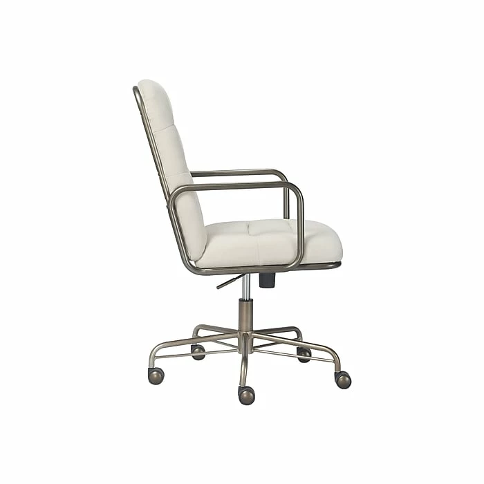 Finch Franklin Bonded Leather Computer And Desk Chair, Cream White (CHR10060D) 5 Finch Franklin Bonded Leather Computer And Desk Chair, Cream White (CHR10060D) - Image 3