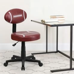 Flash Furniture Vinyl Football Task Chair Without Arms, Red -Office Chairs Shop unnamed file 4973