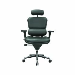 Eurotech Leather Task Chair, Black (LE9ERG(N))