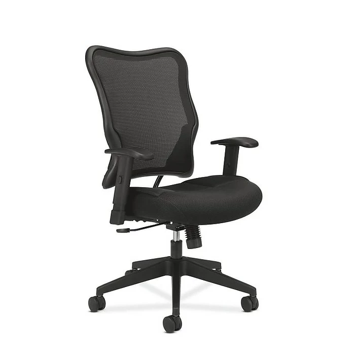 HON Wave Mesh High-Back Task Chair, Synchro-Tilt, Adjustable Arms, Black Sandwich Mesh Seat (BSXVL702MM10) 3 HON Wave Mesh High-Back Task Chair, Synchro-Tilt, Adjustable Arms, Black Sandwich Mesh Seat (BSXVL702MM10)