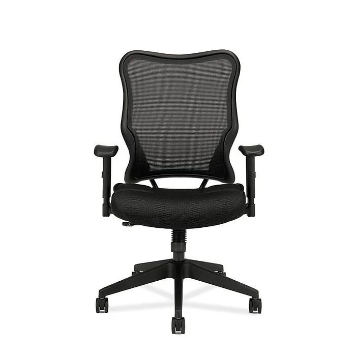 HON Wave Mesh High-Back Task Chair, Synchro-Tilt, Adjustable Arms, Black Sandwich Mesh Seat (BSXVL702MM10) 4 HON Wave Mesh High-Back Task Chair, Synchro-Tilt, Adjustable Arms, Black Sandwich Mesh Seat (BSXVL702MM10) - Image 2