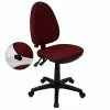 Flash Furniture Mid-Back Fabric Multi-Functional Task Chairs W/Lumbar Support (WLA654MGBY) -Office Chairs Shop unnamed file 5009