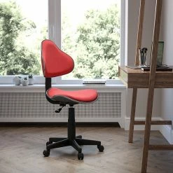 Flash Furniture Fabric Ergonomic Task Chairs With Chrome Metal Band Accent (BT699RED) -Office Chairs Shop unnamed file 5045