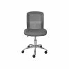 Serta Essentials Armless Ergonomic Bonded Leather/Mesh Swivel Task Chair, Gray (48740A) -Office Chairs Shop unnamed file 5053