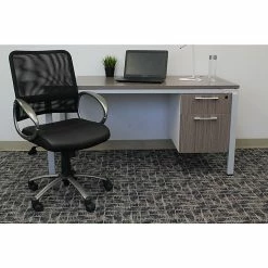 Boss Mesh Back W/ Pewter Finish Task Chair, Black (B6406) -Office Chairs Shop unnamed file 5060