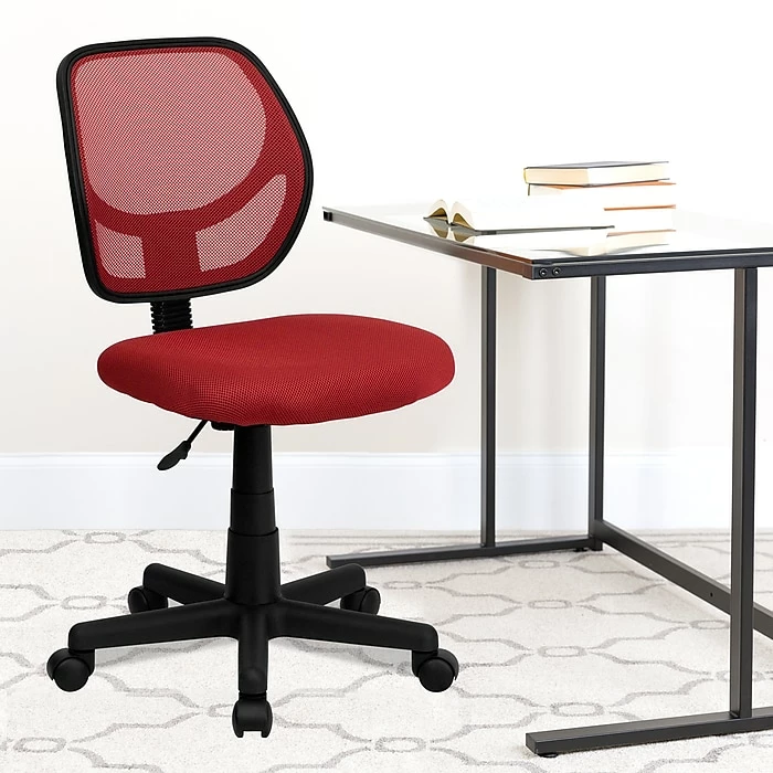 Flash Furniture Mid-Back Task Chair, Red 4 Flash Furniture Mid-Back Task Chair, Red - Image 2