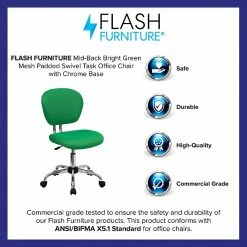 Flash Furniture Mesh Task Chairs With Chrome Base (H2376FBRGRN) -Office Chairs Shop unnamed file 5099