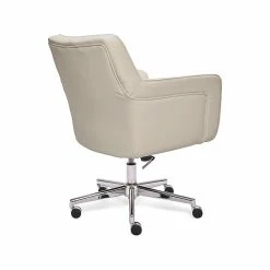 Serta Style Ashland Faux Leather Swivel Computer And Desk Chair, Cream (47140F) -Office Chairs Shop unnamed file 511